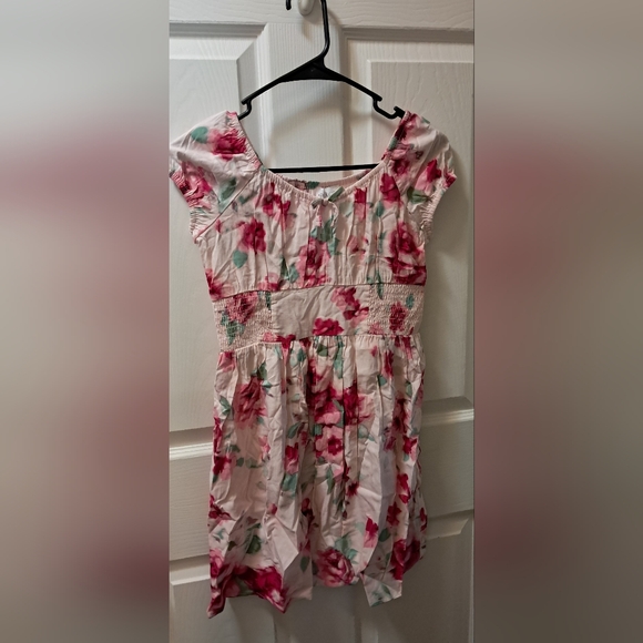 Childrens Place Pink Floral Dress Sz L(10-12) - Picture 1 of 2